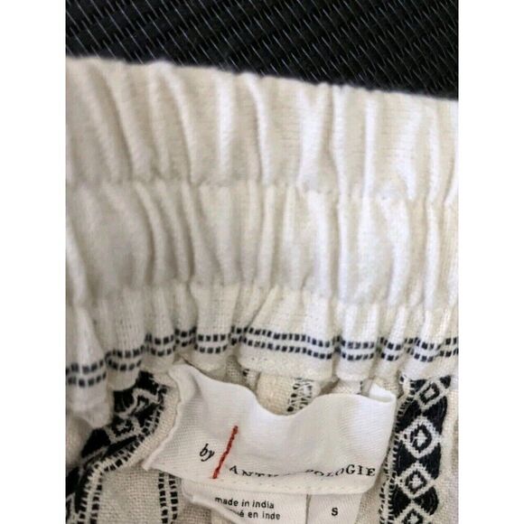 Anthropologie Essential Beach Elastic Waist Pull On Ankle Tapered Pants Small - Picture 11 of 11